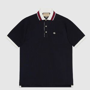GUCCI | COTTON PIQUET POLO WITH DOUBLE G